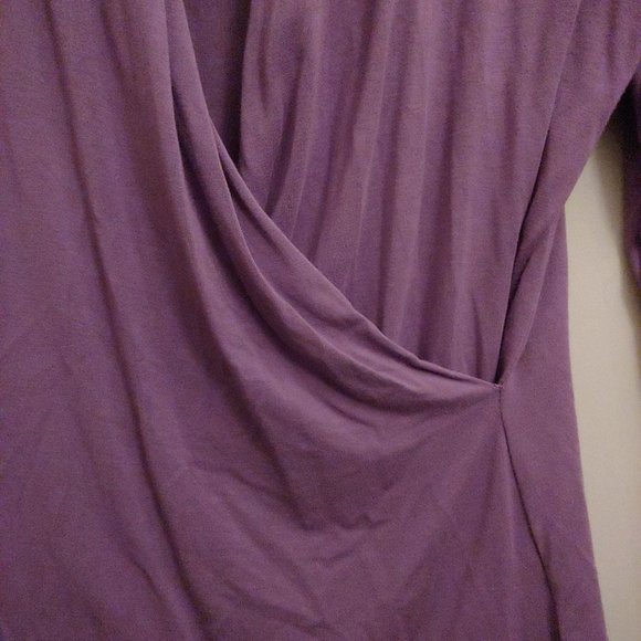 Ralph Lauren Lilac Faux Wrap Long Sleeve Shirt PS - Picture 5 of 11